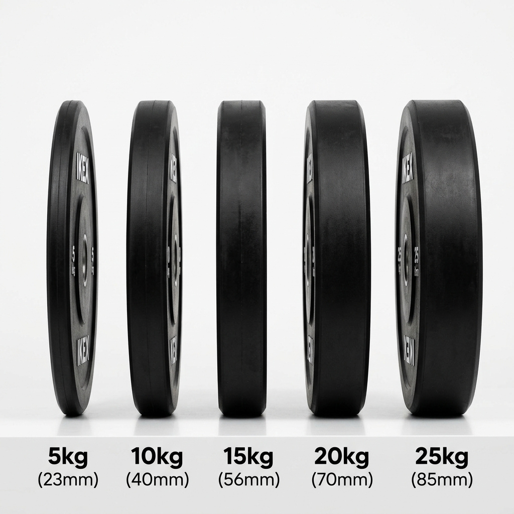 Comparativa Grosores Bumper Negro IKEX